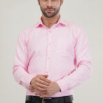 Pink Color Super Soft Premium Cotton Dobby Formal Shirt For Men’s