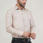 Light Fawn Fila Fill Soft Premium Cotton Formal Shirt For Men’s