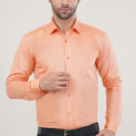 Orange Color Oxford Soft Premium Cotton Formal Shirt For Men’s