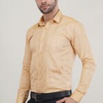 Light Khaki Oxford Soft Premium Cotton Formal Shirt For Men’s