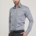Gray Color Oxford Soft Premium Cotton Formal Shirt For Men’s