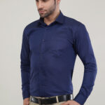 Navy Blue Oxford Soft Premium Cotton Formal Shirt For Men’s