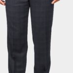 Men's Dark Blue Italian Wool Rich Formal Fit Trouser