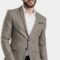 Men’s Brown Color Terry Rayon Regular Fit Blazer