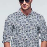 Men's  Premium multi Color Printed Cotton Party Wear Shirt