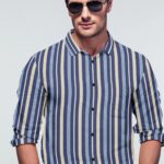 Men's  Premium Multi Color Stripe Cotton Formal Shirt