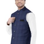 Men’s Ink Blue Check With Wool Rich Modi Jacket