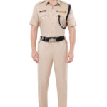 CRPF Stretchable Khaki Uniform By Vimal Officer Stretch fit