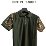 CRPF Cotton Combat PT T-Shirt – Olive Green | 100% Cotton | For Daily PT & Training